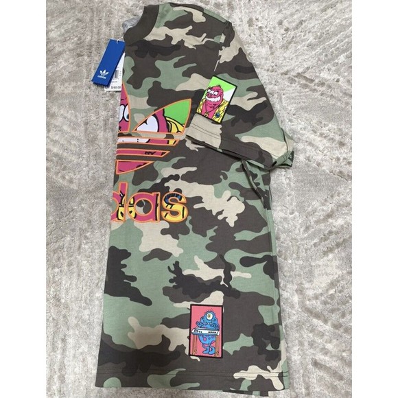 Jeremy Scott x Adidas Originals Camo Graphics Tee T-Shirt Sz Medium (H53374) NWT - Picture 6 of 8